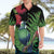 New Zealand Tui Bird Christmas Hawaiian Shirt Maori Fern Mix Pohotukawa