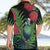 New Zealand Tui Bird Christmas Hawaiian Shirt Maori Fern Mix Pohotukawa