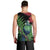 New Zealand Tui Bird Christmas Men Tank Top Maori Fern Mix Pohotukawa