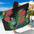 New Zealand Tui Bird Christmas Sarong Maori Fern Mix Pohotukawa