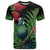 New Zealand Tui Bird Christmas T Shirt Maori Fern Mix Pohotukawa