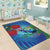 New Zealand Takahe Christmas Area Rug Maori Fern Mix Pohotukawa