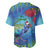 New Zealand Takahe Christmas Baseball Jersey Maori Fern Mix Pohotukawa