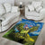 Personalised Jumping Kakapo Christmas Area Rug New Zealand Fern - Starry Night Style