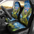 Personalised Jumping Kakapo Christmas Car Seat Cover New Zealand Fern - Starry Night Style