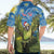 Personalised Jumping Kakapo Christmas Hawaiian Shirt New Zealand Fern - Starry Night Style