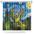 Personalised Jumping Kakapo Christmas Shower Curtain New Zealand Fern - Starry Night Style