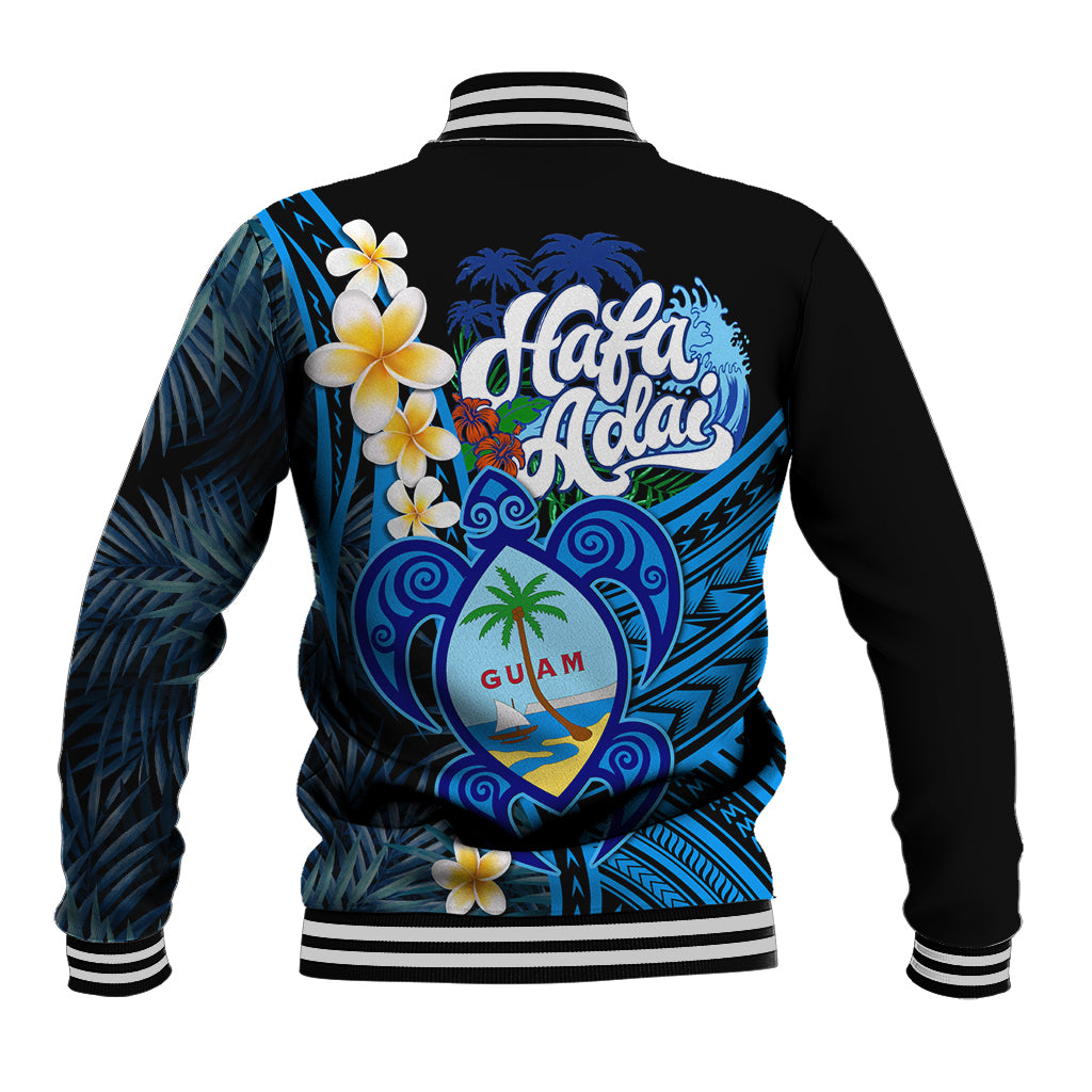 Hafa Adai Guam Baseball Jacket Guahan Sea Turtle Tropical Style LT14 - Polynesian Pride