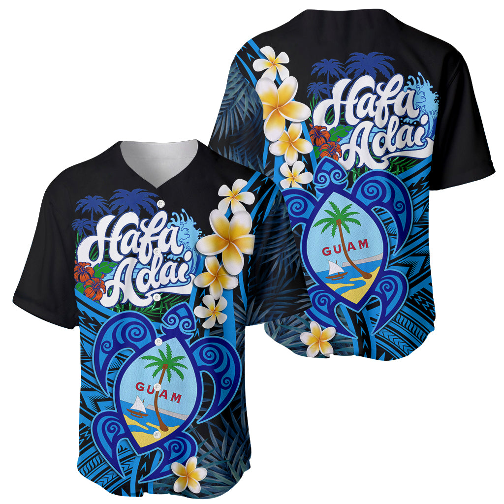 Hafa Adai Guam Baseball Jersey Guahan Sea Turtle Tropical Style LT14 - Polynesian Pride