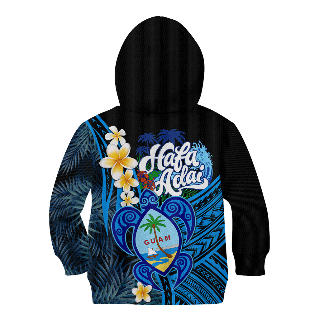 Hafa Adai Guam Kid Hoodie Guahan Sea Turtle Tropical Style LT14 - Polynesian Pride