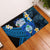 Hafa Adai Guam Rubber Doormat Guahan Sea Turtle Tropical Style LT14 Blue - Polynesian Pride