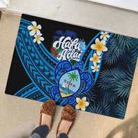 Hafa Adai Guam Rubber Doormat Guahan Sea Turtle Tropical Style LT14 - Polynesian Pride