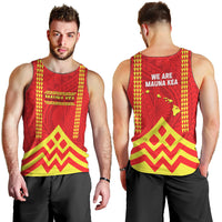 Hawaii Mauna Kea Men Tank Top Hawaiian Kakau Tribal Pattern LT14 - Polynesian Pride