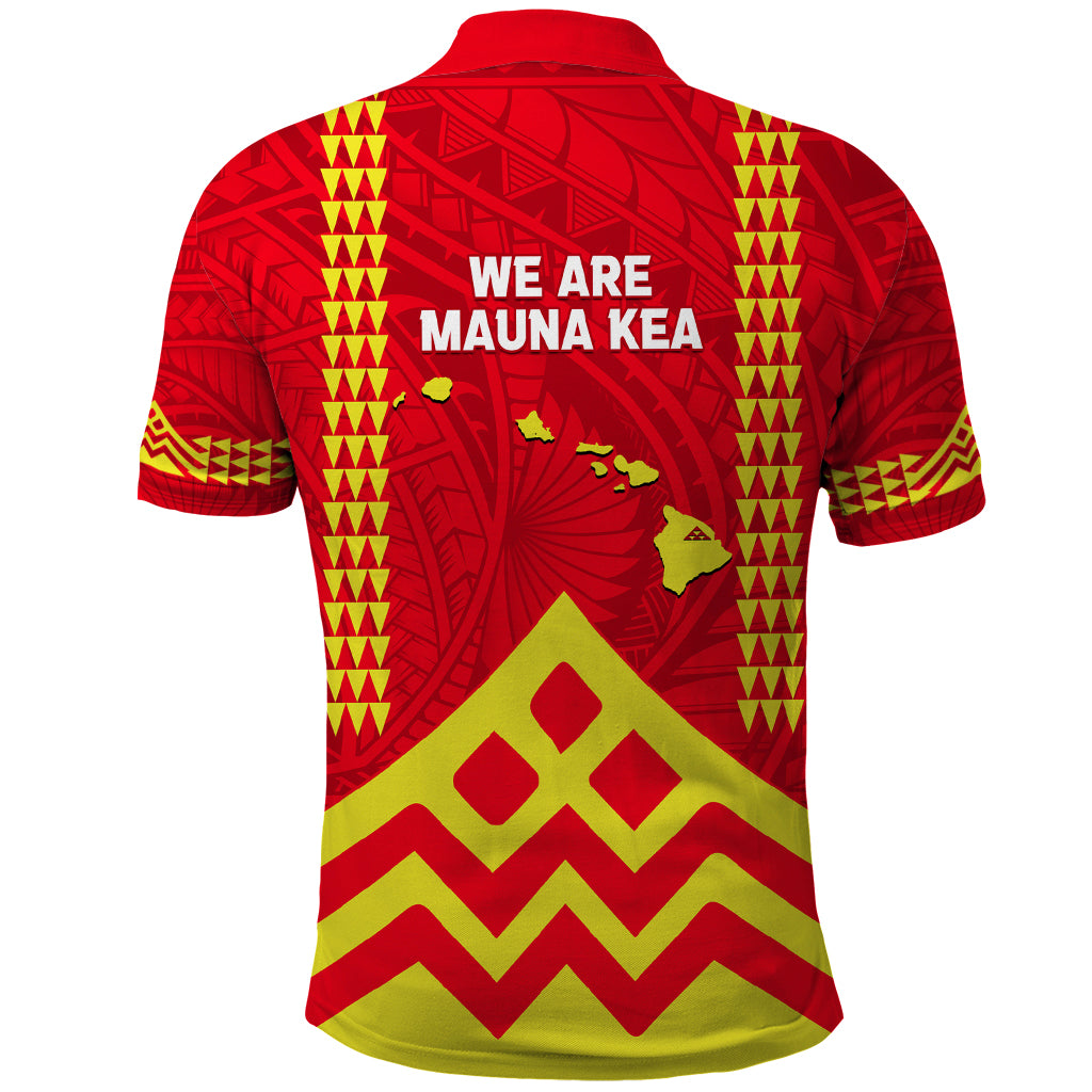 Hawaii Mauna Kea Polo Shirt Hawaiian Kakau Tribal Pattern LT14 - Polynesian Pride