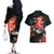 Hawaii Mauna Kea Couples Matching Off The Shoulder Long Sleeve Dress and Hawaiian Shirt White Mountain With Nene Tropical Vibes LT14 - Polynesian Pride