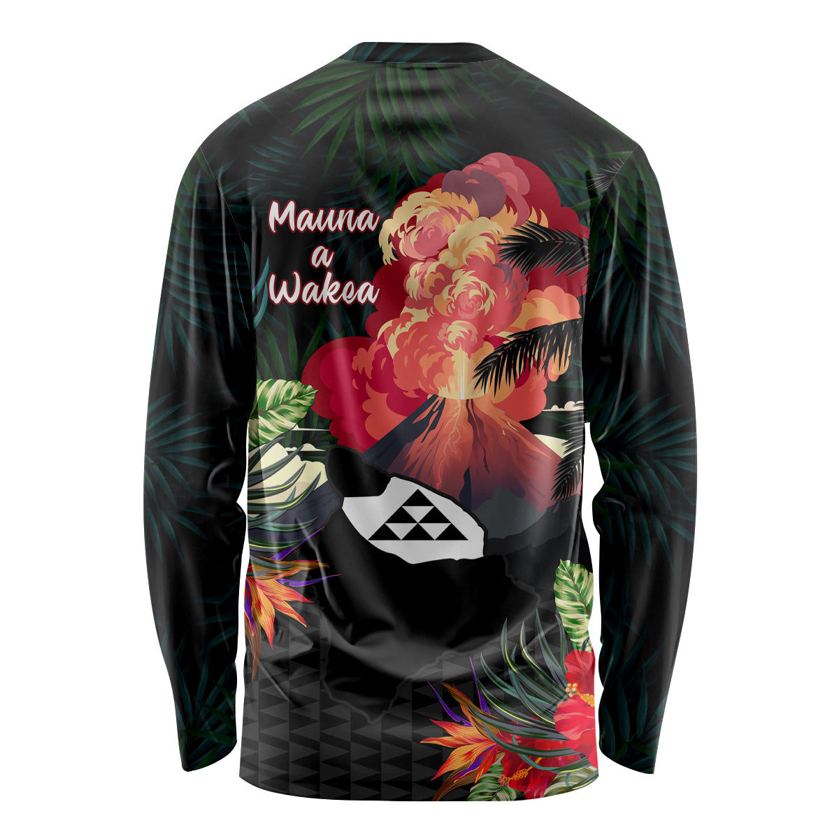 Hawaii Mauna Kea Long Sleeve Shirt White Mountain With Nene Tropical Vibes LT14 - Polynesian Pride