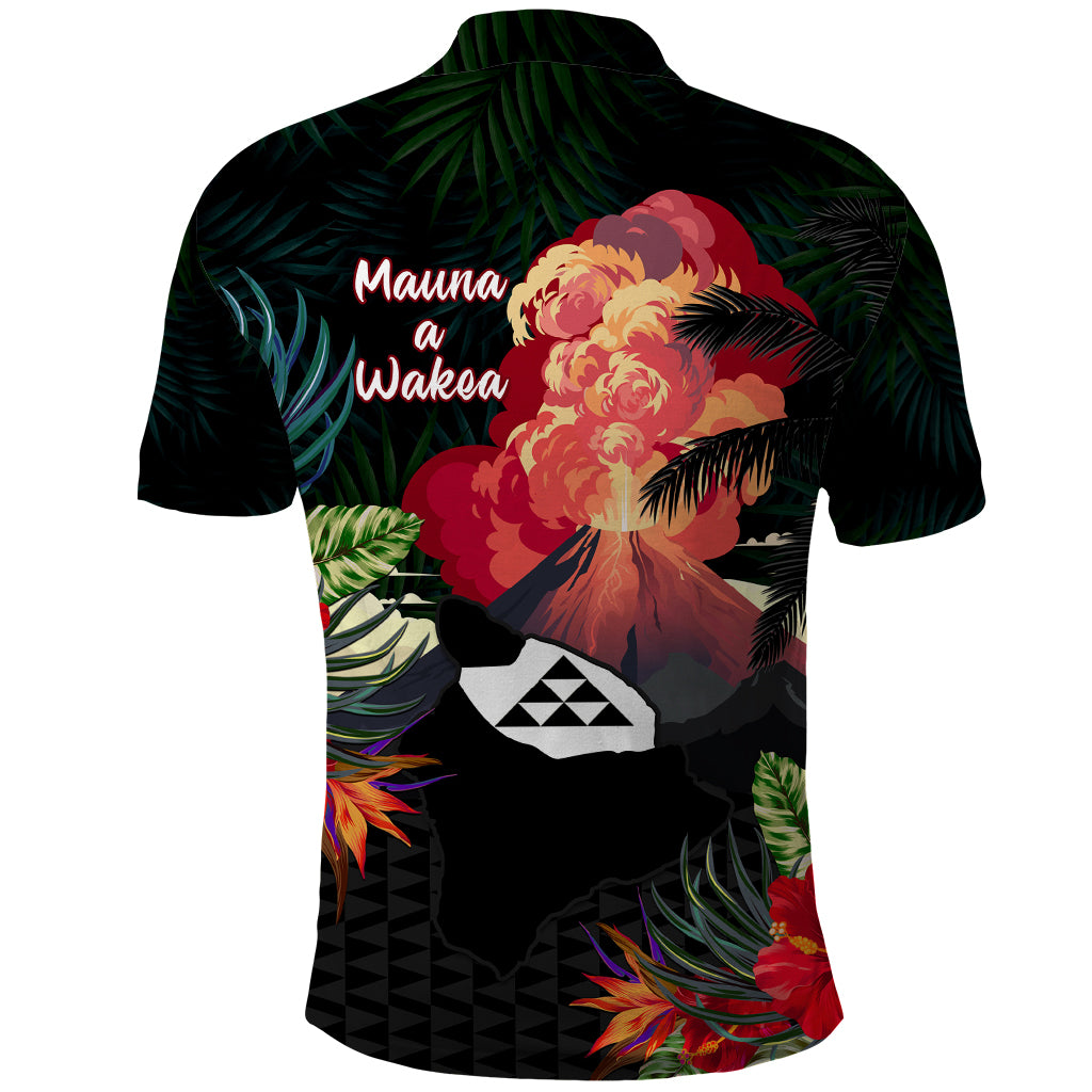 Hawaii Mauna Kea Polo Shirt White Mountain With Nene Tropical Vibes LT14 - Polynesian Pride