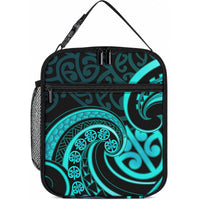 Turquoise New Zealand Mangopare Lunch Bag Aotearoa Maori Koru Style