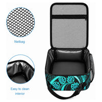 Turquoise New Zealand Mangopare Lunch Bag Aotearoa Maori Koru Style
