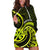 Lime Green New Zealand Mangopare Hoodie Dress Aotearoa Maori Koru Style LT14 Lime Green - Polynesian Pride