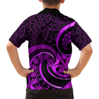 Purple Aotearoa Mangopare Hawaiian Shirt NZ Maori Koru Style LT14 - Polynesian Pride