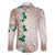 Cook Islands Tiare Maori With Conch Shell Family Matching Off The Shoulder Long Sleeve Dress and Hawaiian Shirt 2025 Pasifika Polynesian Tattoo