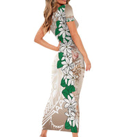 Cook Islands Tiare Maori With Conch Shell Family Matching Short Sleeve Bodycon Dress and Hawaiian Shirt 2025 Pasifika Polynesian Tattoo LT14 - Polynesian Pride