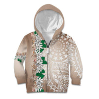 Cook Islands Tiare Maori With Conch Shell Kid Hoodie 2025 Pasifika Polynesian Tattoo