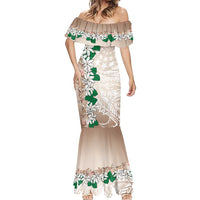 Cook Islands Tiare Maori With Conch Shell Mermaid Dress 2025 Pasifika Polynesian Tattoo