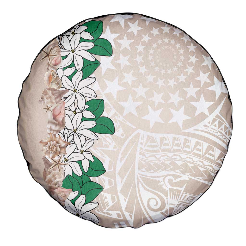 Cook Islands Tiare Maori With Conch Shell Spare Tire Cover 2025 Pasifika Polynesian Tattoo
