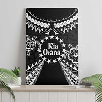 Kia Orana Cook Islands Canvas Wall Art 2025 Pasifika Polynesian Turtle Black Color
