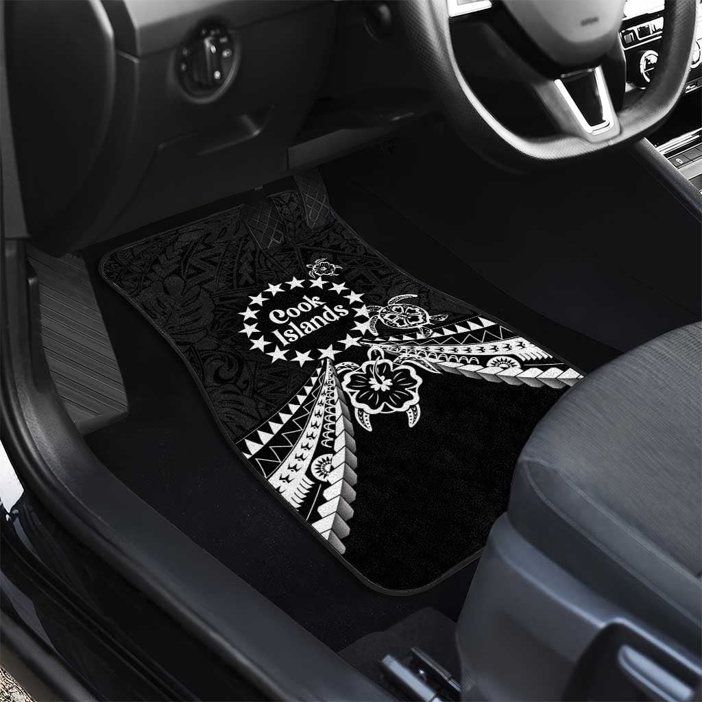 Kia Orana Cook Islands Car Mats 2025 Pasifika Polynesian Turtle Black Color