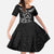 Kia Orana Cook Islands Family Matching Off The Shoulder Long Sleeve Dress and Hawaiian Shirt 2025 Pasifika Polynesian Turtle Black Color