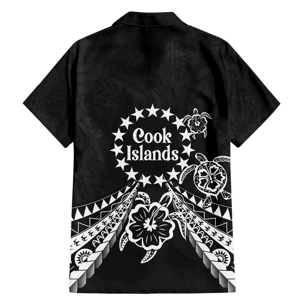 Kia Orana Cook Islands Family Matching Puletasi and Hawaiian Shirt 2025 Pasifika Polynesian Turtle Black Color
