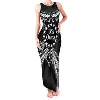 Kia Orana Cook Islands Family Matching Tank Maxi Dress and Hawaiian Shirt 2025 Pasifika Polynesian Turtle Black Color LT14 Mom's Dress Black - Polynesian Pride