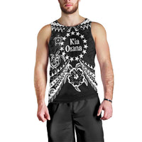 Kia Orana Cook Islands Men Tank Top 2025 Pasifika Polynesian Turtle Black Color
