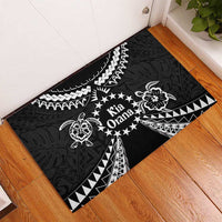 Kia Orana Cook Islands Rubber Doormat 2025 Pasifika Polynesian Turtle Black Color LT14 - Polynesian Pride
