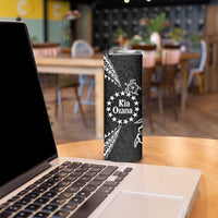 Kia Orana Cook Islands Skinny Tumbler 2025 Pasifika Polynesian Turtle Black Color LT14 - Polynesian Pride