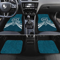 Kia Orana Cook Islands Car Mats Polynesian Turtle Crowberry Blue Color