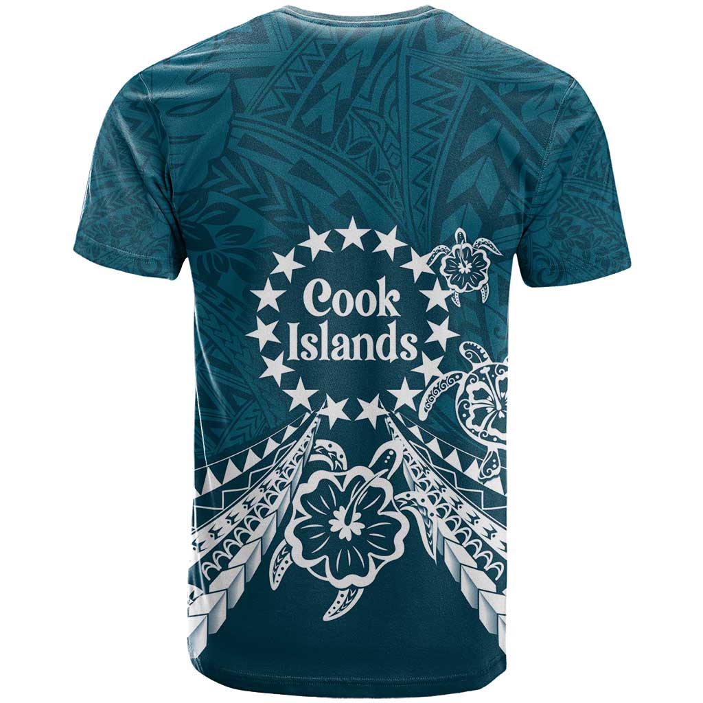 Kia Orana Cook Islands T Shirt Polynesian Turtle Crowberry Blue Color LT14 - Polynesian Pride