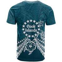 Kia Orana Cook Islands T Shirt Polynesian Turtle Crowberry Blue Color LT14 - Polynesian Pride