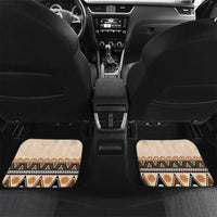 Bula Fiji Car Mats 2025 Pasifika Traditional Fijian Masi LT14 Set 2pcs - Back Beige - Polynesian Pride