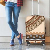 Bula Fiji Luggage Cover 2025 Pasifika Traditional Fijian Masi LT14 - Polynesian Pride