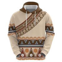 Bula Fiji Zip Hoodie 2025 Pasifika Traditional Fijian Masi LT14 - Polynesian Pride