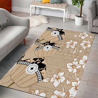 Bula Fiji Iri Buli Area Rug Woven Fan With Fijian Tapa LT14 - Polynesian Pride