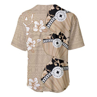 Bula Fiji Iri Buli Baseball Jersey Woven Fan With Fijian Tapa