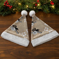 Bula Fiji Iri Buli Christmas Santa Hat Woven Fan With Fijian Tapa - Polynesian Pride