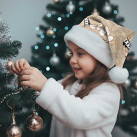 Bula Fiji Iri Buli Christmas Santa Hat Woven Fan With Fijian Tapa - Polynesian Pride
