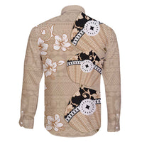 Bula Fiji Iri Buli Family Matching Puletasi and Hawaiian Shirt Woven Fan With Fijian Tapa