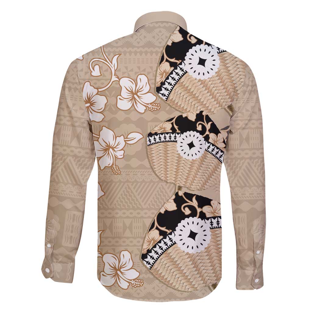 Bula Fiji Iri Buli Family Matching Short Sleeve Bodycon Dress and Hawaiian Shirt Woven Fan With Fijian Tapa